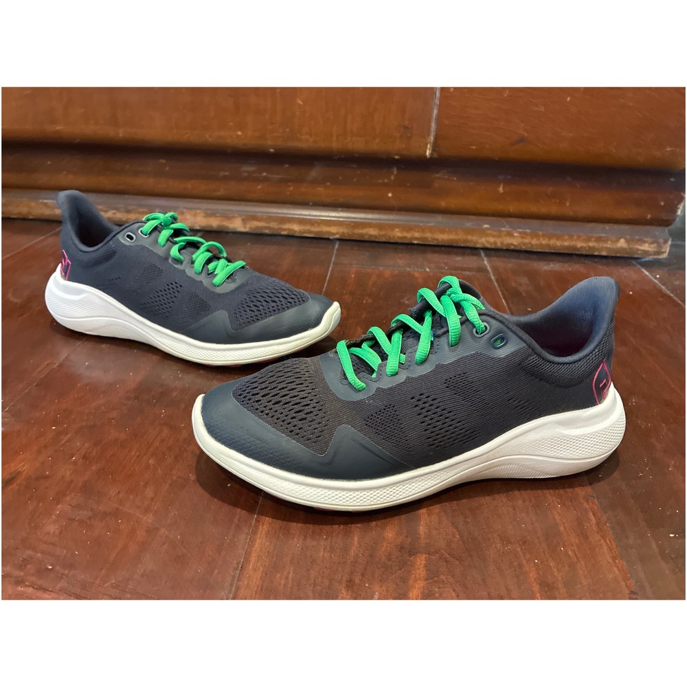 FootJoy Flex Golf‎ Shoes Womens 6.5 Navy Blue Green Spikeless Mesh 95765